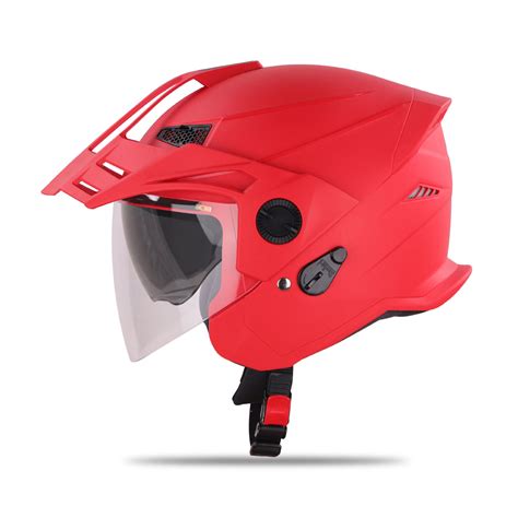 Steelbird SBH-23 GT Plus Open Face ISI Certified Helmet for Men and Wo ...