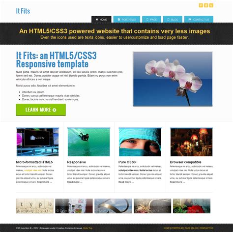 HTML5 CSS3 Responsive Free Template | Freebies