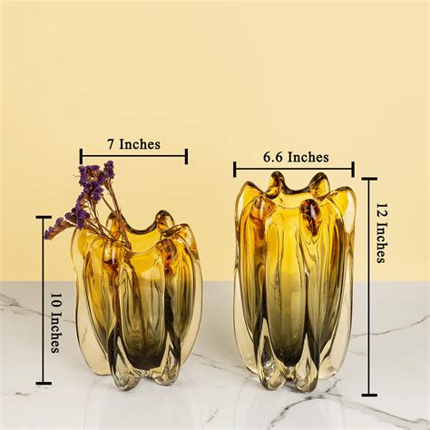 Golden Hour Decoative Vases and Showpieces-Set of 2 | Dekor Company