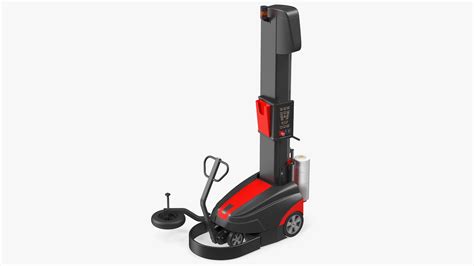 3D Mobile Pallet Stretch Wrapping Robot Rigged model | 3D Molier ...