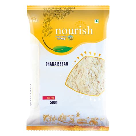 Nourish Chana Besan 500gm Pouch | Gram Flour | 100% chana dal | Pack Of ...
