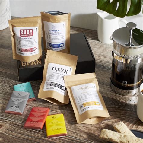 Buy Bean Box Coffee + Chocolate Tasting Box | Specialty Coffee Gift Set ...