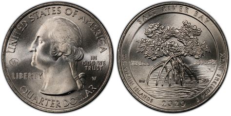 2020-W 25C Salt River Bay NP V75 (Regular Strike) Washington America ...