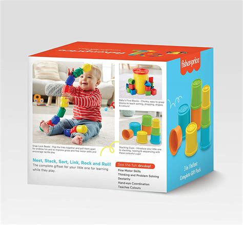 Buy Fisher Price 3-in-1 Infant Complete Gift Pack for Ages 6 Months+ ...