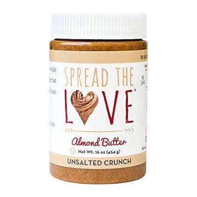 Spread The Love UNSALTED CRUNCH Almond Butter, 16 India | Ubuy