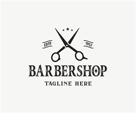 Barber Shop Logo Design. Barbershop Logo Template 14435394 Vector Art ...