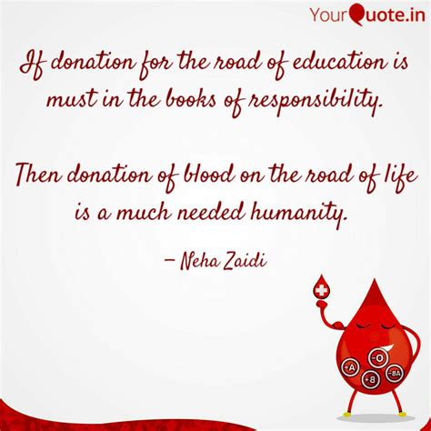 If donation for the road ... | Quotes & Writings by Neha Zaidi | YourQuote
