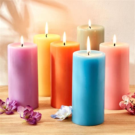 Buy Colour Refresh Sea Breeze Scented Pillar Candle from Home Centre at ...