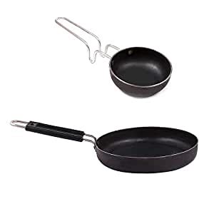 Buy KITCHEN SHOPEE Tadka and 8 Inch Fry pan for Cookware Online at Low ...