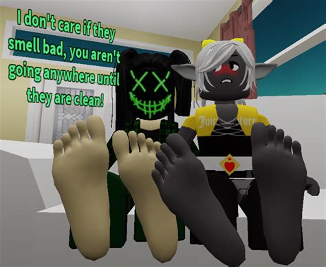 You must clean their Roblox Feet by MiaRoblox on DeviantArt