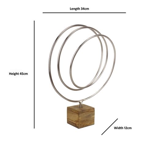 Radiant Silver Loop Sculpture – Maison Modern