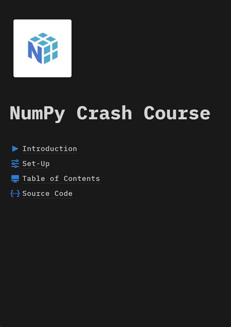 Numpy Crash Course 的图像结果