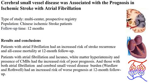 Cerebral small vessel disease was associated with the prognosis in ischemic stroke with atrial ...