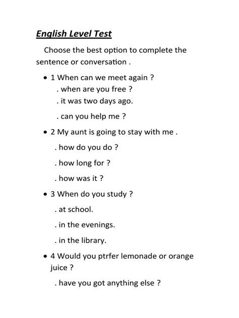 Image result for English Detail Level Test