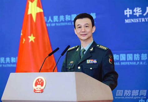 中国国防部新闻发言人吴谦。图源：中国国防部网站