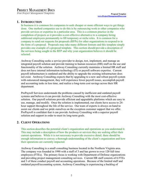 Project Management Proposal Sample 的图像结果