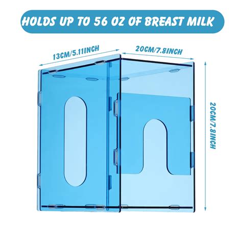 FairySandy 2 Pcs Breast Milk Storage Tower Clear Breast Milk Freezer ...