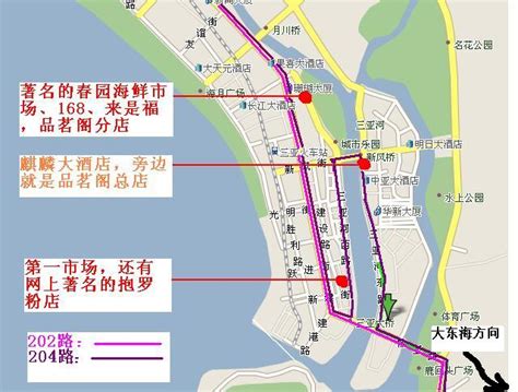 (三亚市地图及202路,204_地图分享