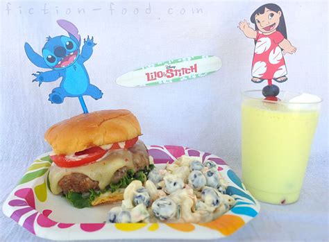 "Lilo & Stitch" Inspired Hamburger, Potato-Mac Salad, & Drink ...