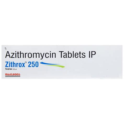 ZITHROX 250MG - Strip of 10 Tablets : Amazon.in: Health & Personal Care