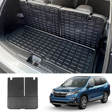 powoq Cargo Mat Compatible with 2016-2024 Honda Pilot (No Elite) Trunk ...