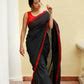 Buy Black Red Soft Cotton Saree Online – RODDUR
