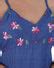 Shop Blue embroidered cotton A Line dress online at bebaakstudio.com ...
