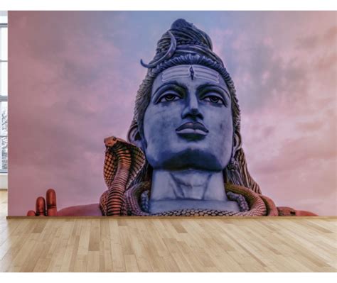 Shiva Face Customised Wallpaper – Myindianthings