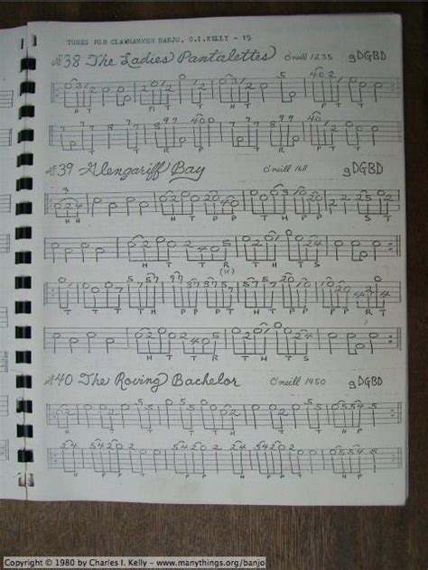 Banjo tuning, Banjo tabs, Banjo