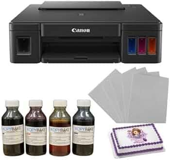 KOPYBAKE Canon G1010 Photo Cake Printer Kit Including 25 Icing Sheets ...