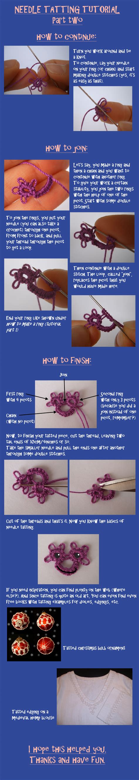 Image result for Tatting Tutorial