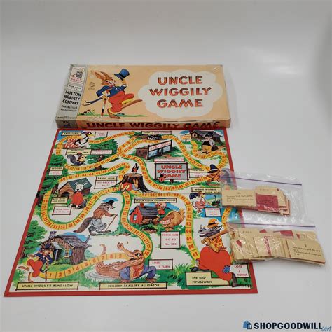 Vintage 1954 Uncle Wiggily Game By Milton Bradley Board Game ...