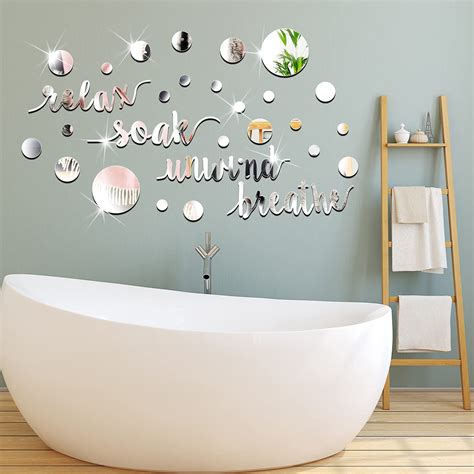 Bathroom Wall Mirror Sticker