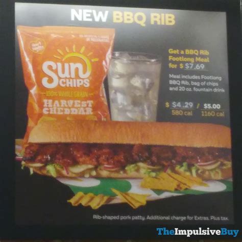 REVIEW: Subway BBQ Rib Sandwich - The Impulsive Buy