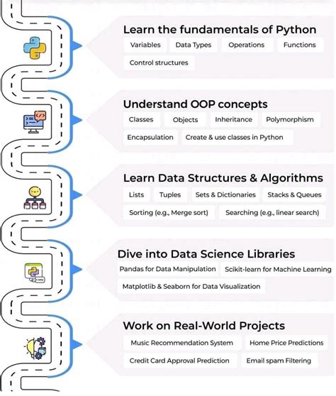 Image result for Data Science for Python Road Map