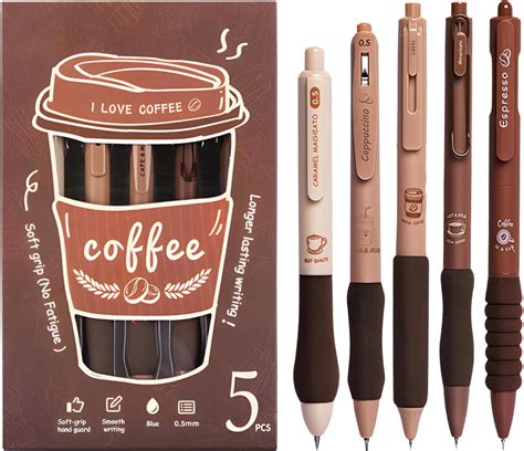 WISHKEY Coffee Theme Kawaii Japanese Stationery Items - 0.5mm ...