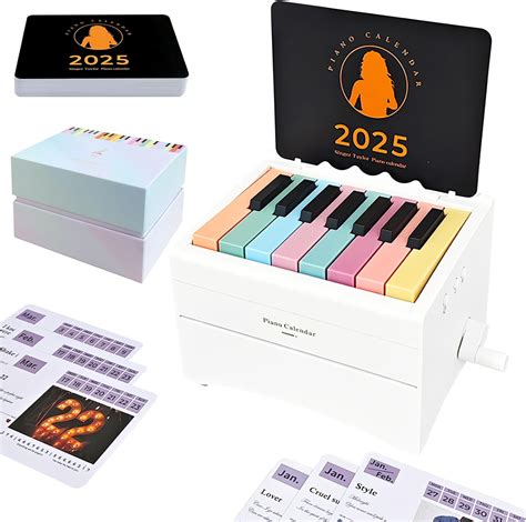 Amazon.com : Piano Calendar 2025, Playable Piano Desk Calendar 2025 ...