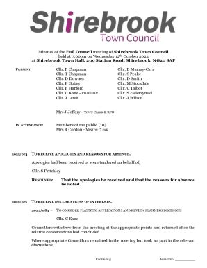 Fillable Online Shirebrook Town Council, MansfieldLocal Government Fax ...