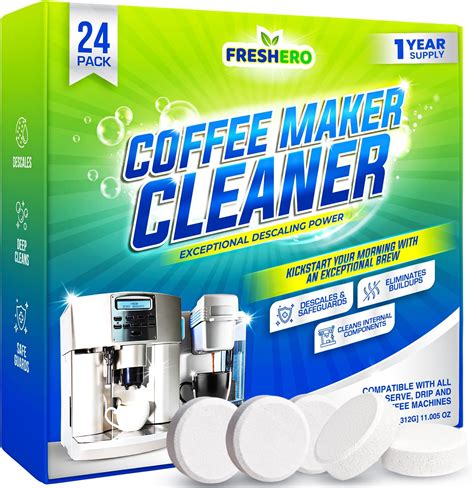 Amazon.com: Coffee Maker Cleaner & Descaler Tablets - 24 Pack ...