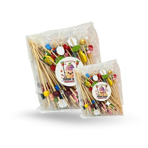 Jual Tusuk Buah Bambu Karakter Anak Mini / 1 Dus (10.000 Pcs) – Lucu ...