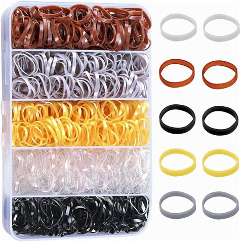 Amazon.com : 2000pcs Elastic Hair Rubber Bands.Mini Hair Rubber Bands ...