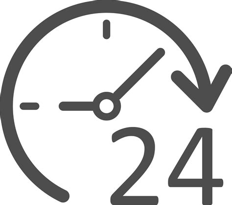 24 hours a day icon. 17259083 PNG