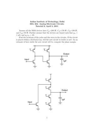 Tut8 - Analog Electronic Circuits - Indian Institute of Technology ...