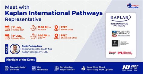 Meet with Kaplan International Pathways Representative at PFEC Global ...
