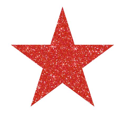 Red star glitter on transparent background 27296764 PNG