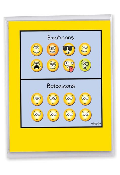 Botoxicons - Hysterical Botox Happy Birthday Card with Envelope (Big 8. ...