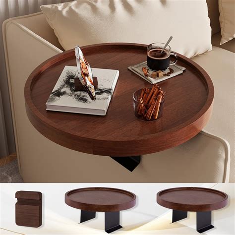 Amazon.com | Semjar 2 Pack Sofa Arm Tray,Natural Wood Couch Arm Tray ...