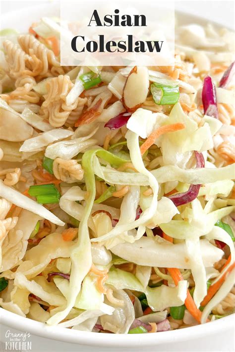 Asian Coleslaw Recipe - Granny's in the Kitchen
