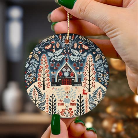 Hygge Christmas Scandinavian Christmas Ornaments Swedish Folk Art Gift ...