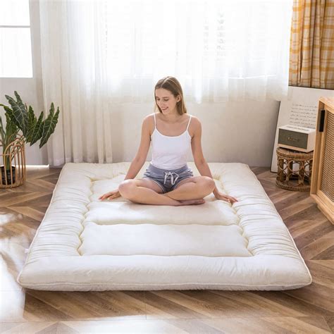 MAXYOYO Japanese Floor Mattress Futon Mattress Queen Size, Thicken ...